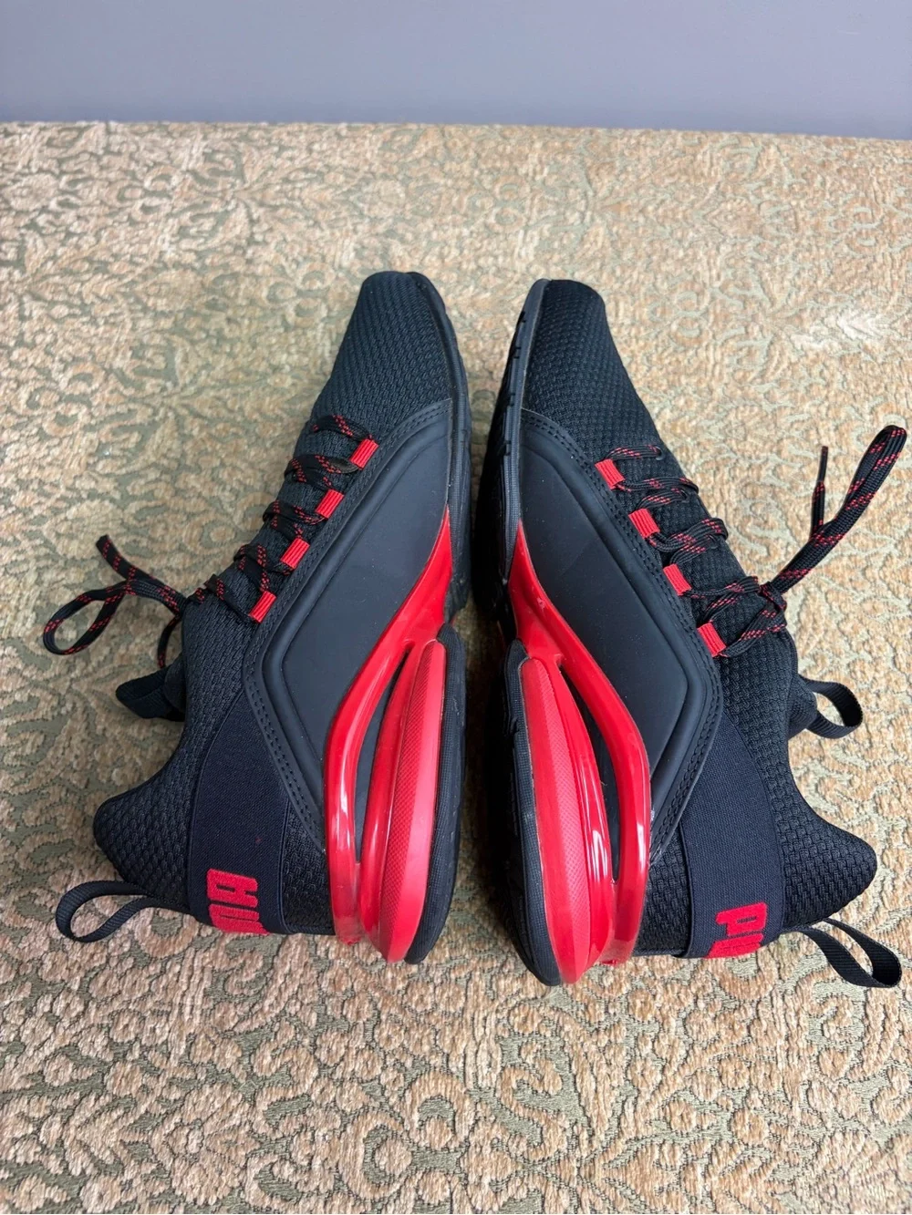 Puma Mens Axelion Spark 193481-01 Black Casual Shoes Sneakers Size 7.5